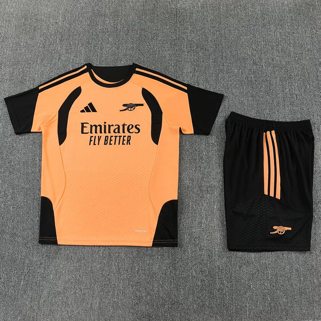 ARSENAL 2026/27 KIDS TRAINING KIT SHIRT + SHORT - Orange