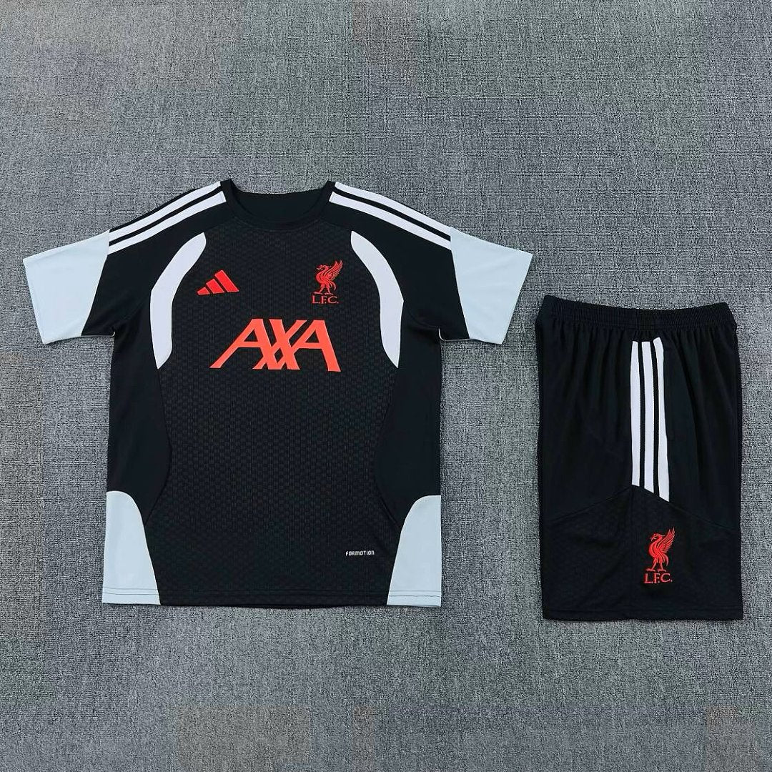 LIVERPOOL 2026/27 KIDS TRAINING KIT SHIRT + SHORT - Black