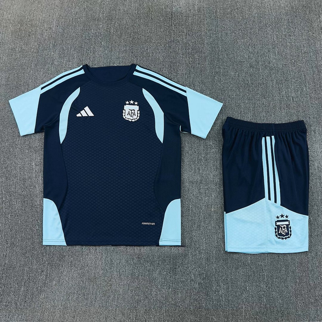 ARGENTINA 2026/27 KIDS TRAINING KIT SHIRT + SHORT - Navy