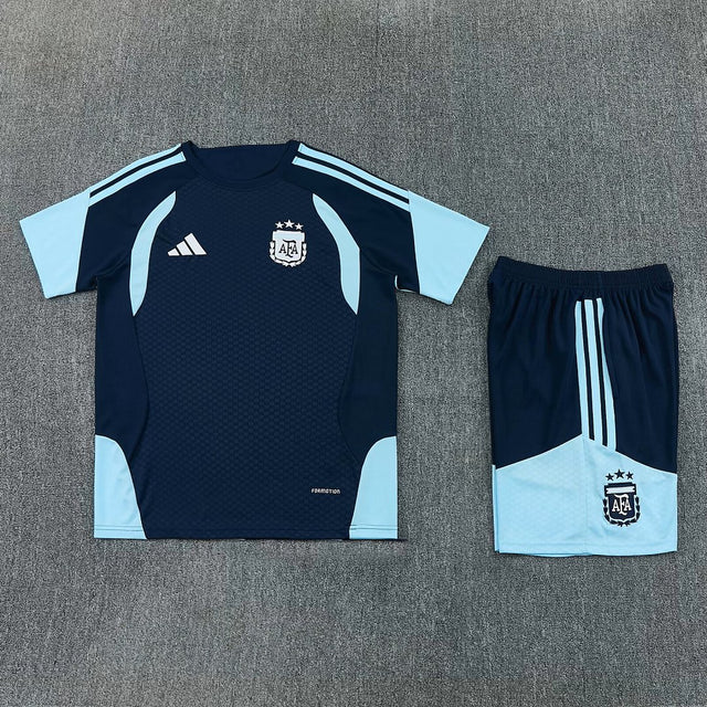 ARGENTINA 2026/27 KIDS TRAINING KIT SHIRT + SHORT - Navy