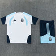 ARGENTINA 2026/27 KIDS TRAINING KIT SHIRT + SHORT - White