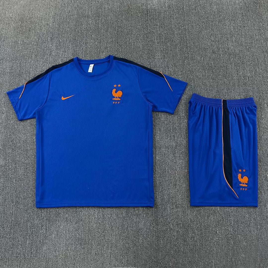 FRANCE 2026/27 KIDS TRAINING KIT SHIRT + SHORT - Blue
