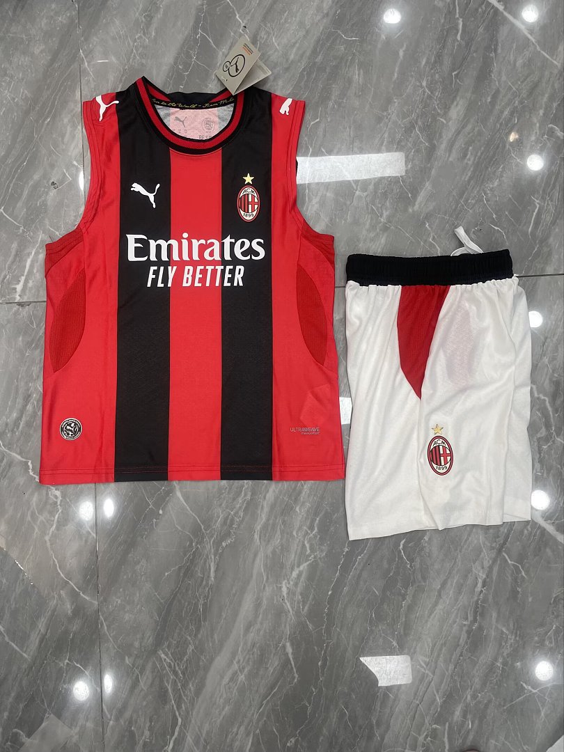 MILAN 2026/27 KIDS TANK TOP + SHORTS - Home