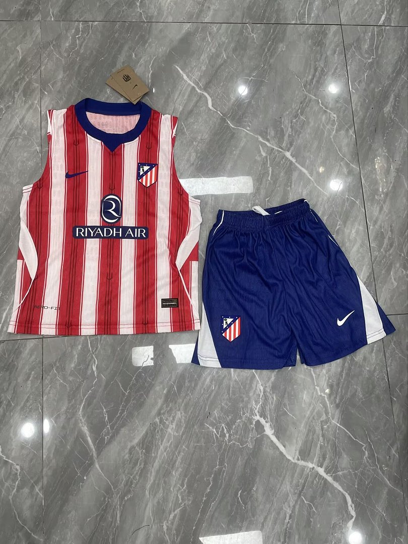 ATLETICO MADRID 2026/27 KIDS TANK TOP + SHORTS - Home