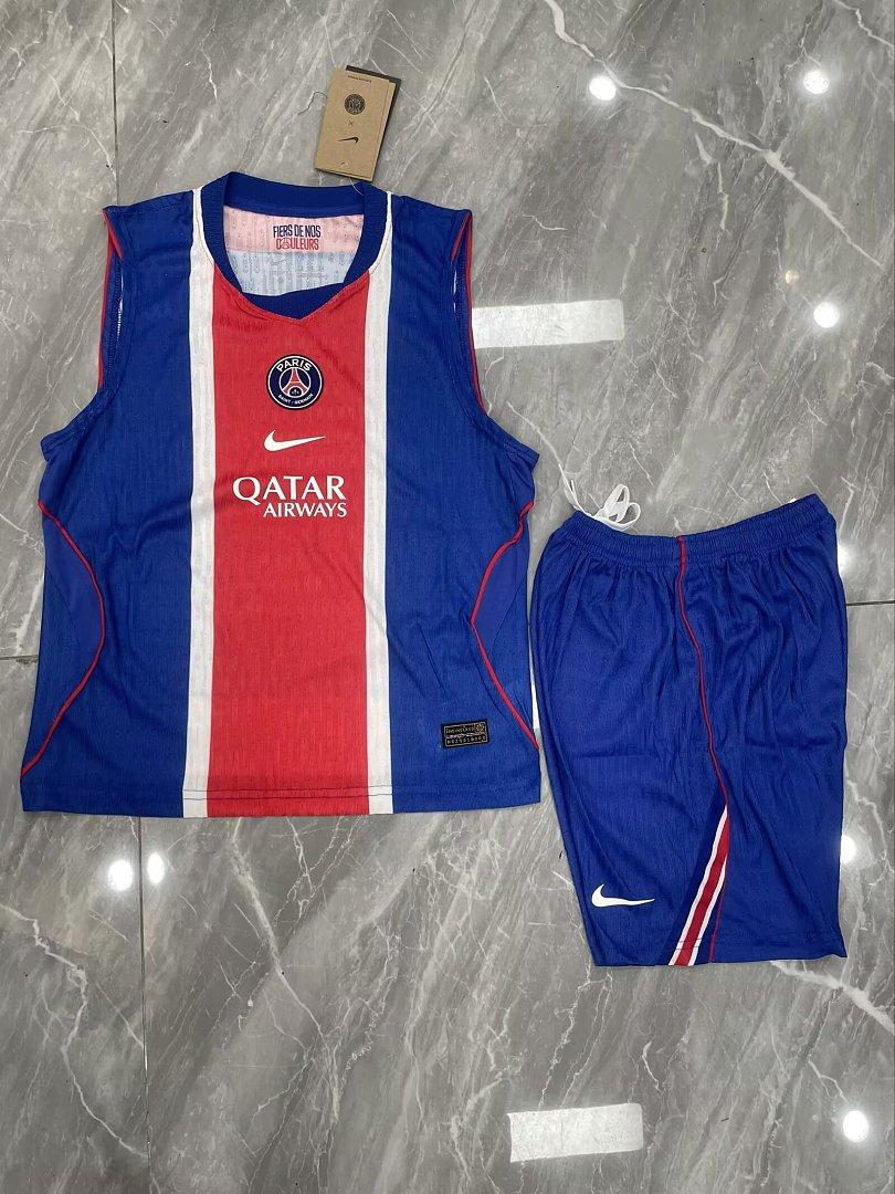 PARIS SAINT-GERMAIN 2026/27 KIDS TANK TOP + SHORTS - Home - 2