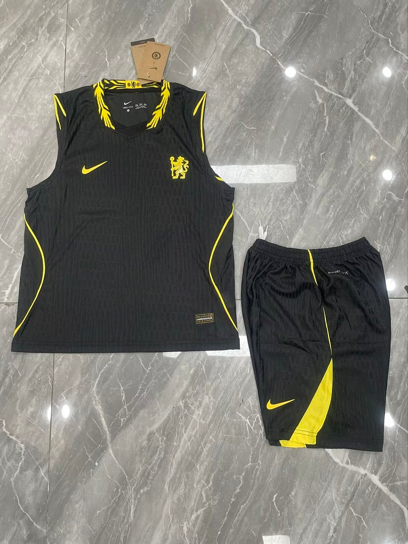 CHELSEA 2026/27 KIDS TANK TOP + SHORTS - Away - 2
