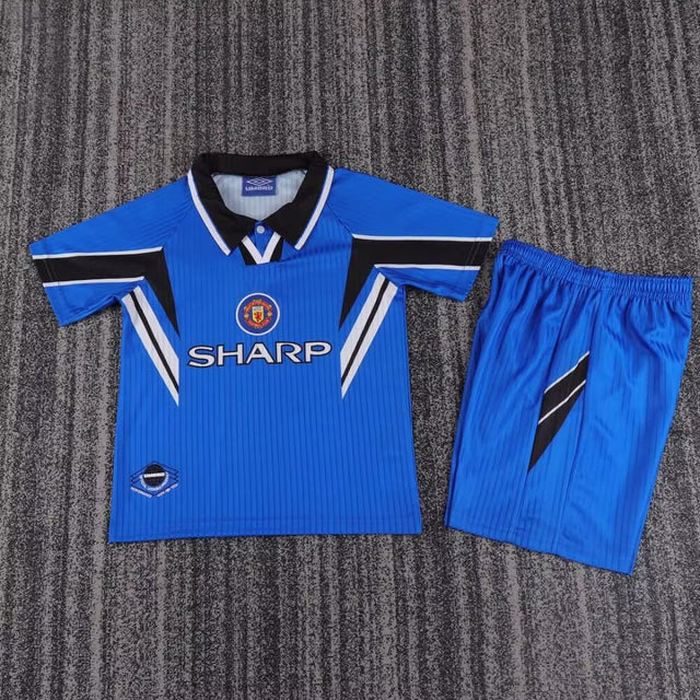 MANCHESTER UNITED RETRO KIT KIDS - Blue