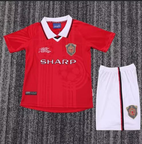 MANCHESTER UNITED KIT RETRO BAMBINO - Rosso/Bianco