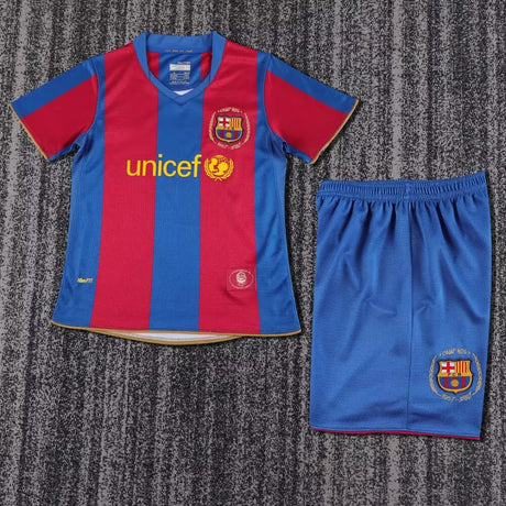 BARCELLONA KIT RETRO BAMBINO - Blaugrana - Unicef