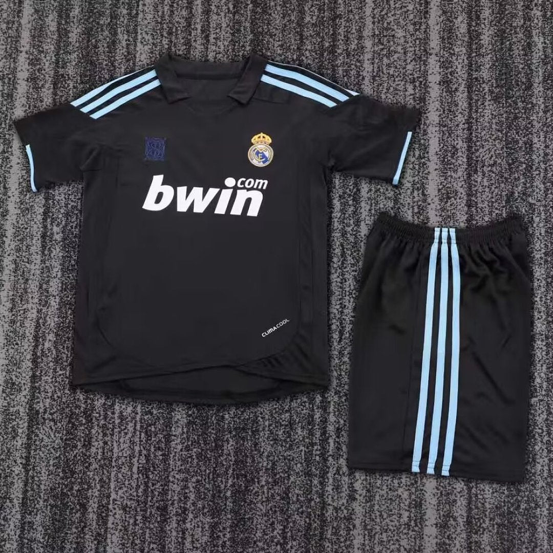 REAL MADRID RETRO KIT KIDS - Black