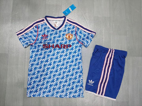 MANCHESTER UNITED KIT RETRO BAMBINO - Azzurro Fantasia