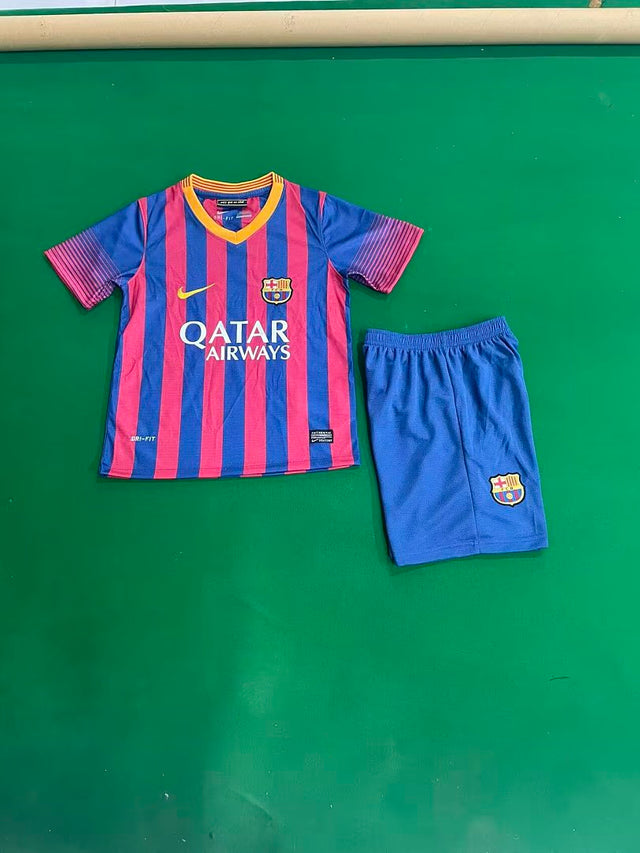BARCELONA RETRO KIT KIDS - Blaugrana - Qatar Airways