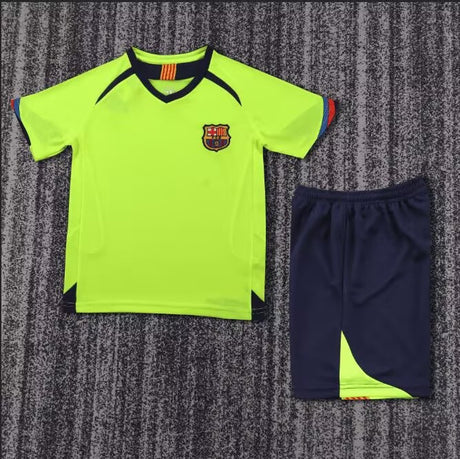 BARCELLONA KIT RETRO BAMBINO - Fluo Verde