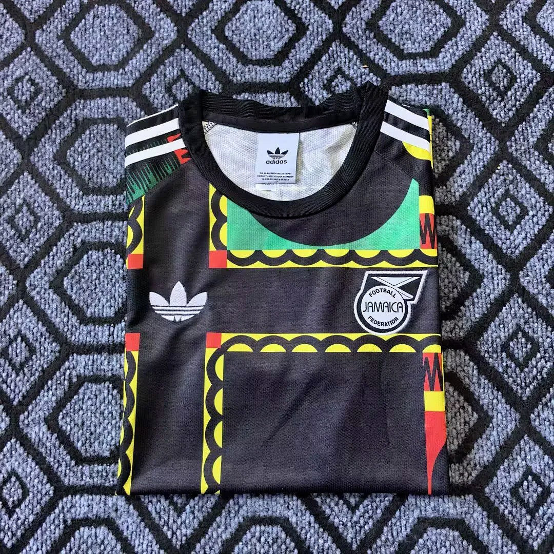 JAMAICA 2026/27 PRE-MATCH JERSEY - Black, Yellow, Green