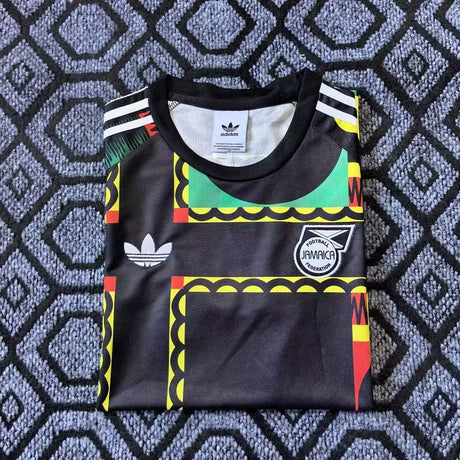 JAMAICA 2026/27 OPVARMNINGSTRØJE - Sort, Gul, Grøn