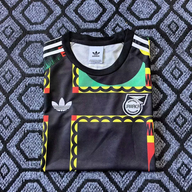 JAMAICA 2026/27 PRE-MATCH JERSEY - Black, Yellow, Green