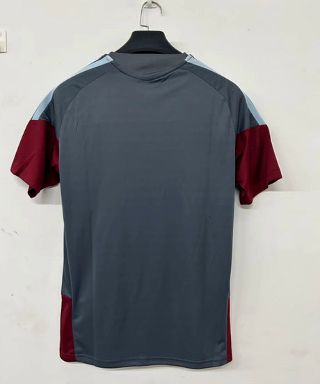 ASTON VILLA 2026/27 MAGLIA PRE-PARTITA - Grigio, Bordeaux