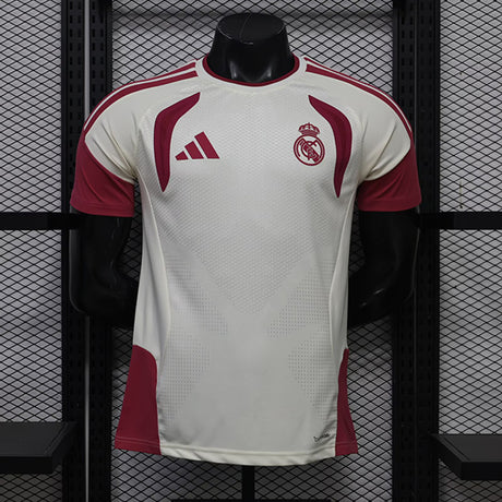 REAL MADRID 2026/27 MAGLIA PRE-PARTITA - Bianco, Bordeaux