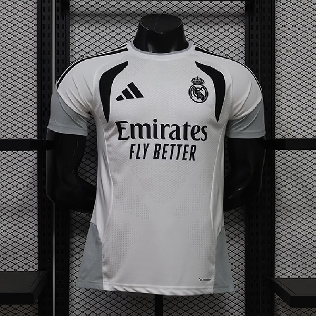 REAL MADRID 2026/27 MAILLOT D'ÉCHAUFFEMENT - Blanc, Gris