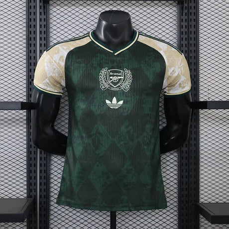ARSENAL 2026/27 MAGLIA PRE-PARTITA - Verde scuro, Beige, Versione giocatore