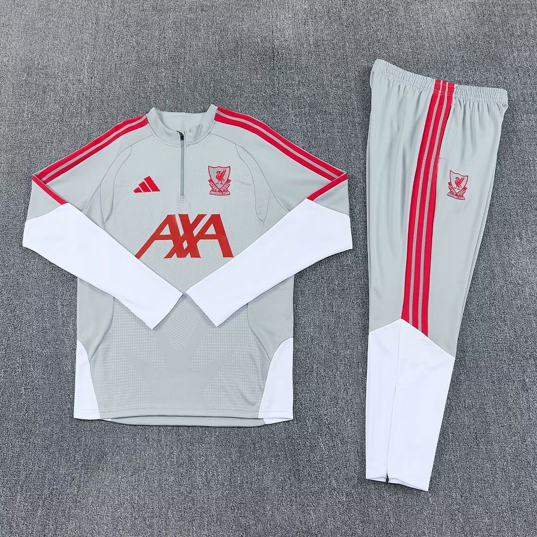 Liverpool 2026/27 Training Suit - Grey/White