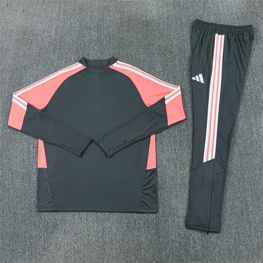 Real Madrid 2026/27 Training Suit - Dark Grey/Pink