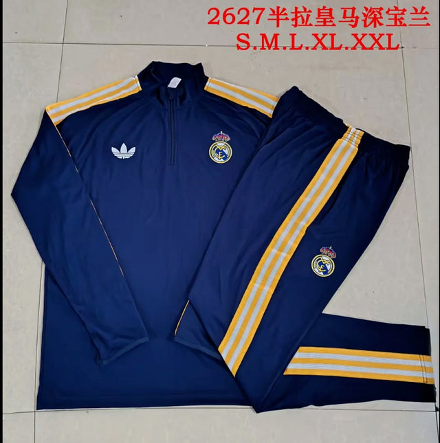 Real Madrid 2026/27 Training Suit - Dark Blue, Model 4