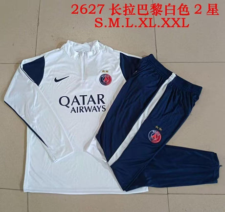 Paris Saint Germain 2026/27 Treningssett - Hvit/Mørkeblå