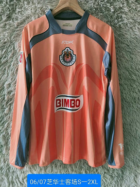 CHIVAS GUADALAJARA 2006/07 GOALKEEPER LONG SLEEVE RETRO JERSEY - Orange