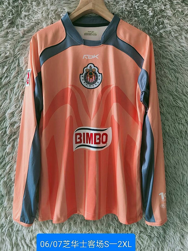 CHIVAS GUADALAJARA 2006/07 GOALKEEPER LONG SLEEVE RETRO JERSEY - Orange