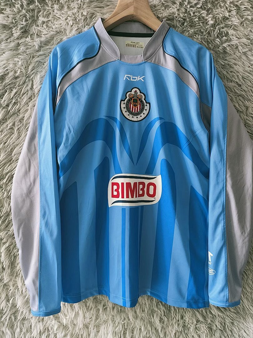 CHIVAS GUADALAJARA 2006/07 GOALKEEPER LONG SLEEVE RETRO JERSEY - Blue