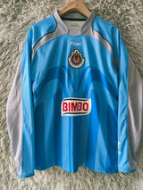 CHIVAS GUADALAJARA 2006/07 GOALKEEPER LONG SLEEVE RETRO JERSEY - Blue