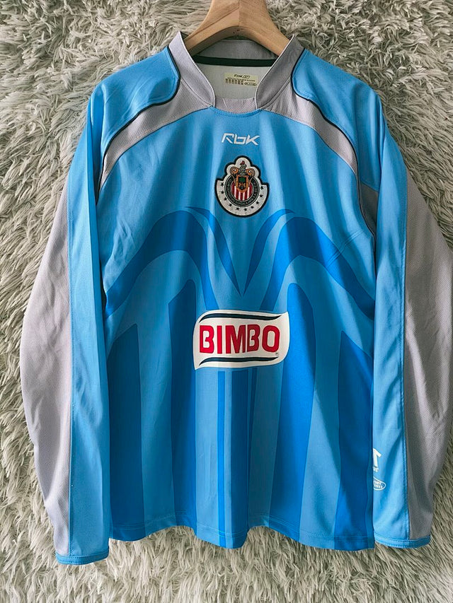CHIVAS GUADALAJARA 2006/07 GOALKEEPER LONG SLEEVE RETRO JERSEY - Blue