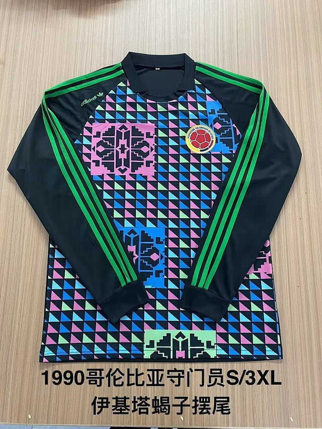 COLOMBIA 1990 GOALKEEPER LONG SLEEVE RETRO JERSEY