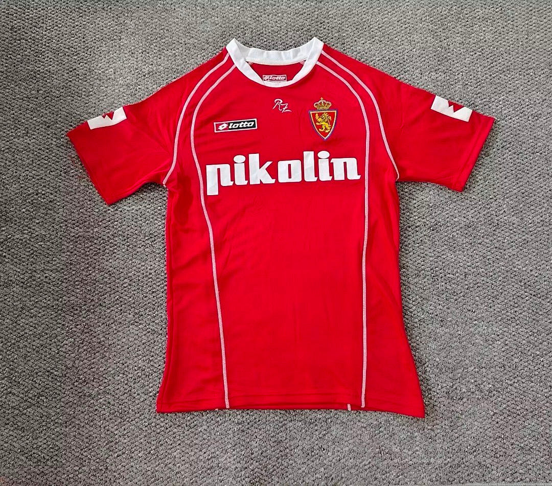 REAL ZARAGOZA 2004/05 AWAY RETRO JERSEY