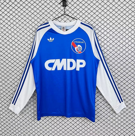 RC STRASBOURG 1978/79 RETRO HJEMMEBANETRØJE LANGÆRMET