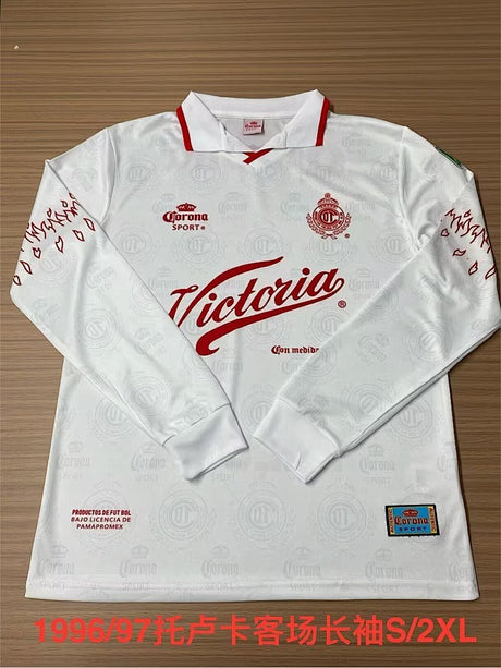 TOLUCA 1996/97 MAILLOT RÉTRO EXTÉRIEUR MANCHES LONGUES