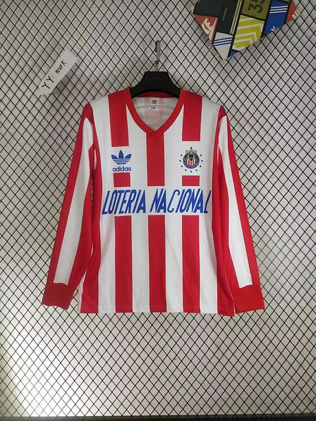 CHIVAS GUADALAJARA 1991/92 MAGLIA RETRO HOME MANICA LUNGA