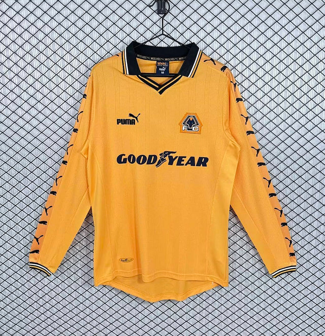 WOLVES 1998/99 HOME LONG SLEEVE RETRO JERSEY