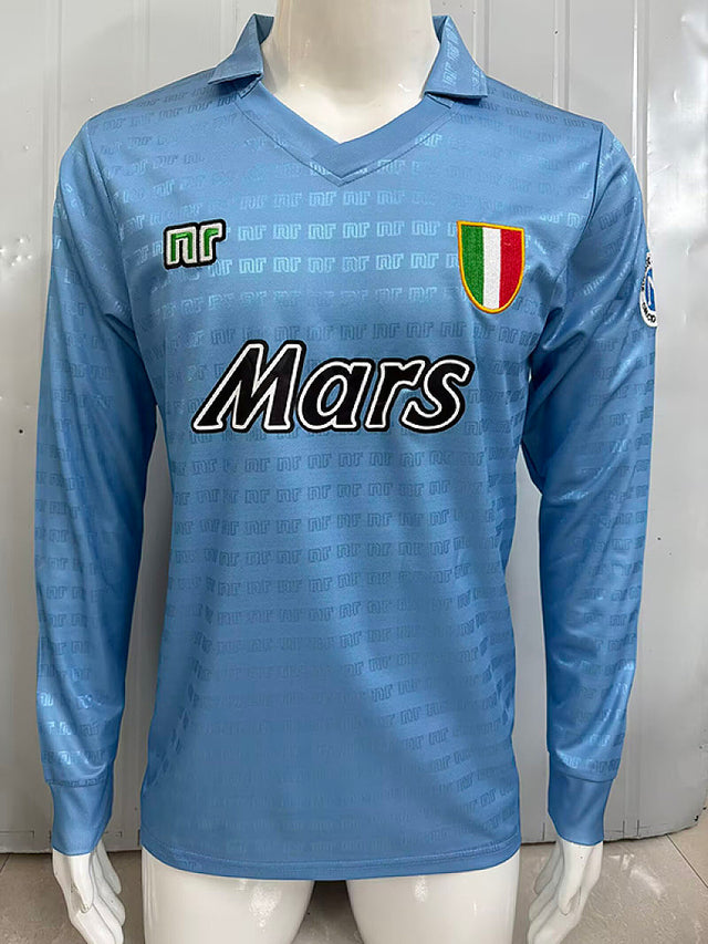 NAPOLI 1990/91 HOME LONG SLEEVE RETRO JERSEY