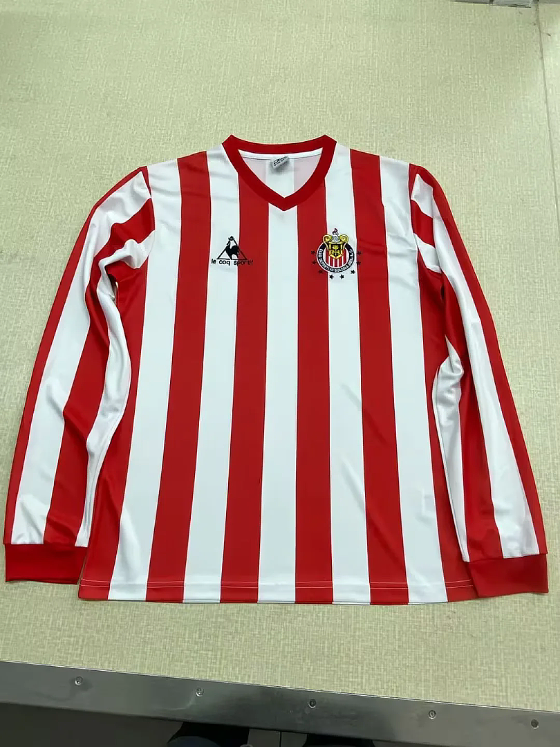 CHIVAS GUADALAJARA 1986/87 HOME LONG SLEEVE RETRO JERSEY