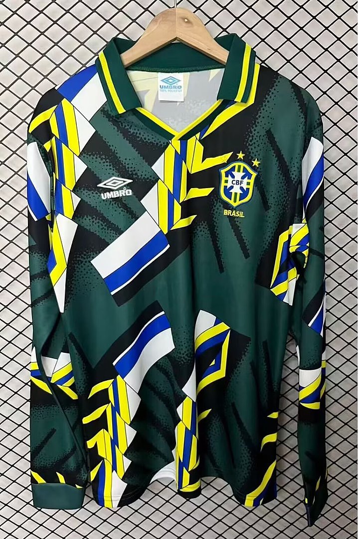 BRAZIL 1994 GOALKEEPER LONG SLEEVE RETRO JERSEY