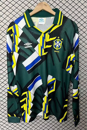 BRAZIL 1994 GOALKEEPER LONG SLEEVE RETRO JERSEY
