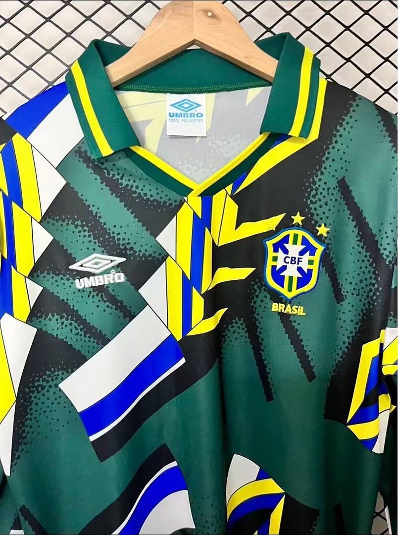 BRAZIL 1994 GOALKEEPER LONG SLEEVE RETRO JERSEY