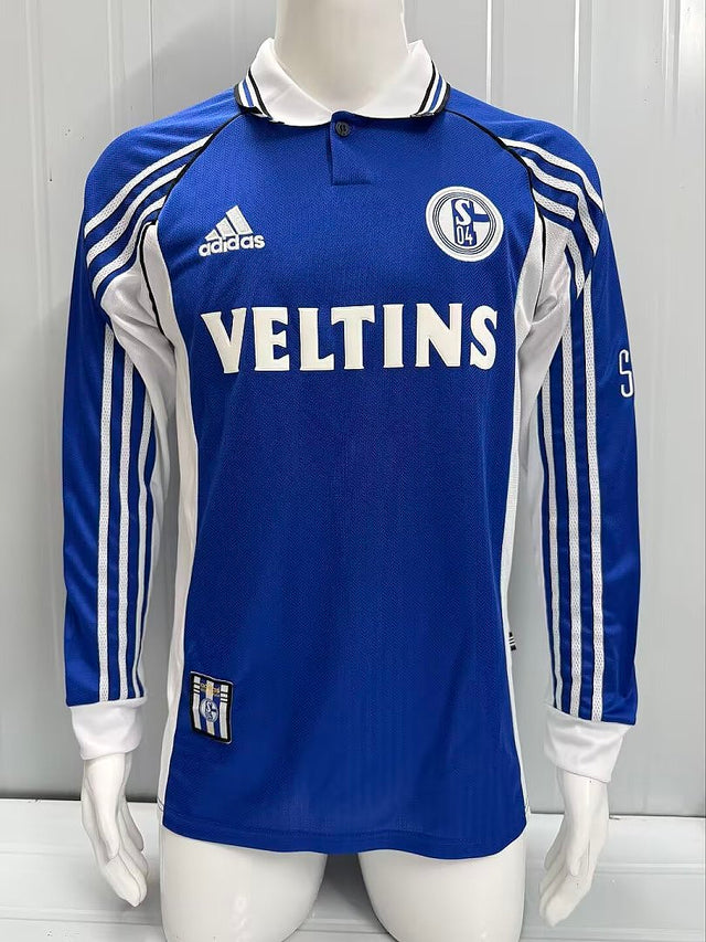SCHALKE 04 1998/00 HOME LONG SLEEVE RETRO JERSEY