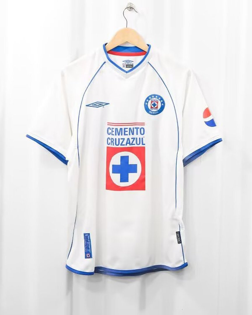 CRUZ AZUL 2002/03 AWAY RETRO JERSEY