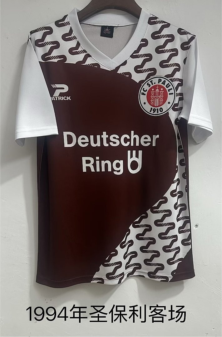 ST. PAULI 1994 AWAY RETRO JERSEY