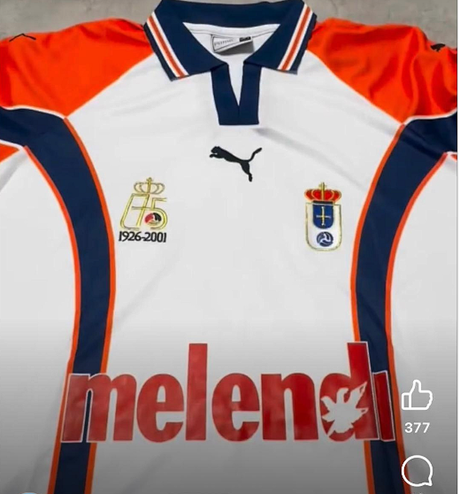 REAL OVIEDO CAMISA RETRÔ - Melendi