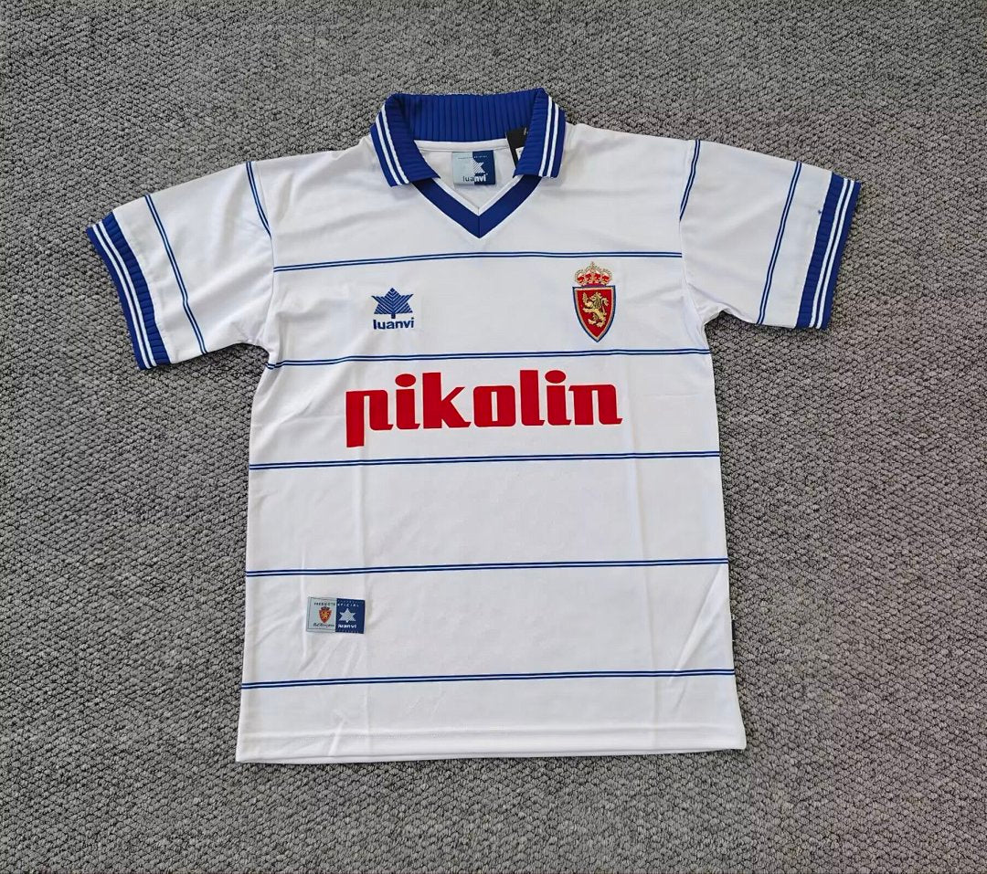 REAL ZARAGOZA HOME RETRO JERSEY - White