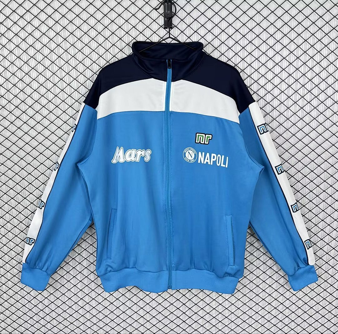 NAPOLI 1989/90 RETRO JACKET - Light Blue